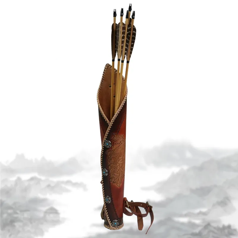 Three point backpack crossbody quiver handmade retro arrow pot with large capacity that can cross diagonally